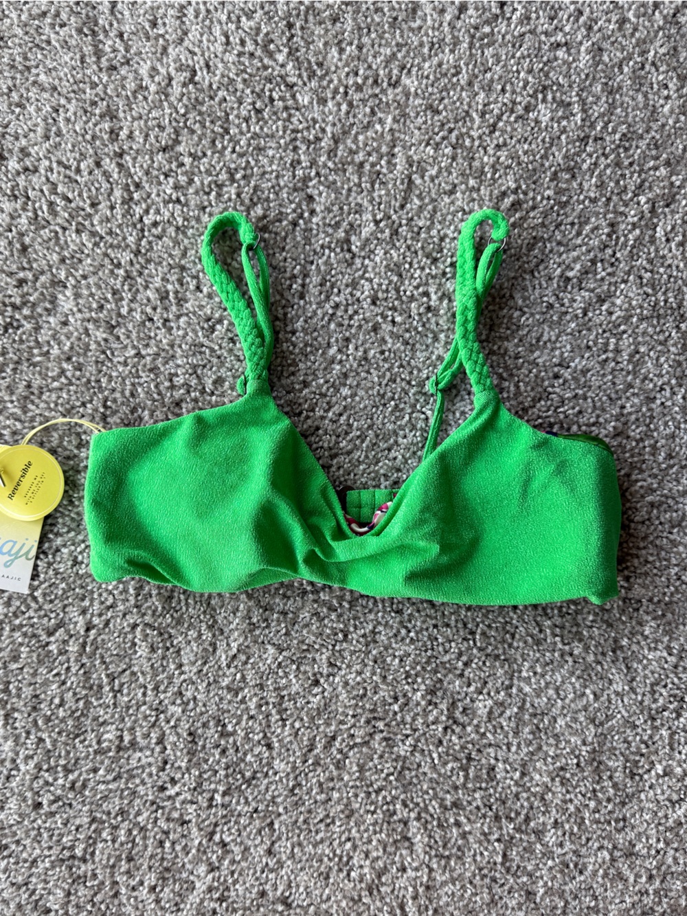 Maaji Green Reversible Swim Top